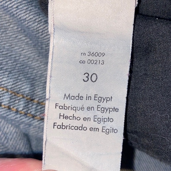 Calvin Klein Jeans Low-Rise Straight Leg Blue Jeans Size 30 - Picture 14 of 14